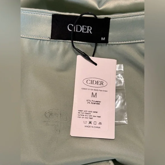 Dirty Martini Long Sleeve Mini Dress - Pale Green NWT (M) - Picture 8 of 16